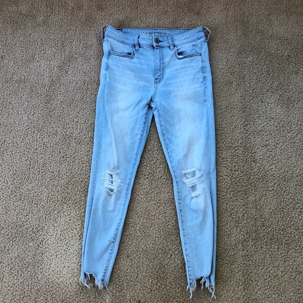 American eagle super stretch crop jeans